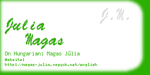 julia magas business card