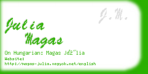 julia magas business card